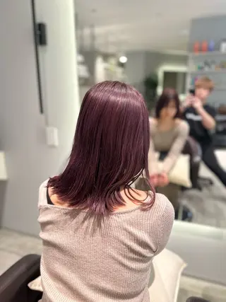 ミディアム 髪質改善ストレート 中林優太のヘアスタイル