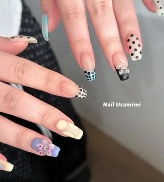 ネイル 本町NailUsaM imi MOMOKAのネイルデザイン