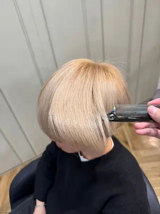 ミディアム メンズ RIKI/センター パート/メンズパーマのヘアスタイル