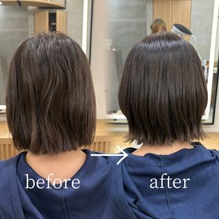 ショート カラー レイヤー🍀ボブ 浦和🍓YUIのヘアスタイル