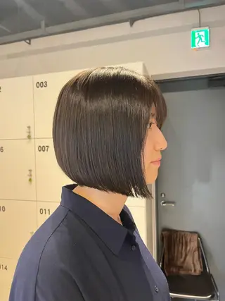 ショート カラー うる艶カラー/恵比寿 ベージュ/丸山陽平のヘアスタイル