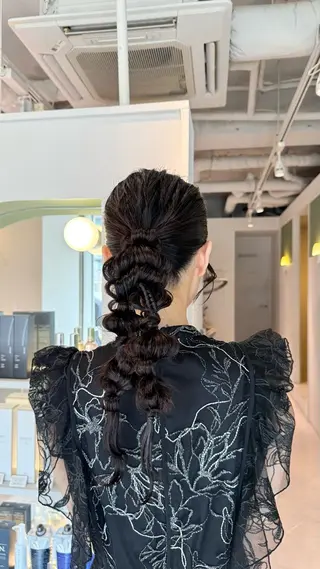 ロング ヘアアレンジ 杉田 茉優のヘアスタイル