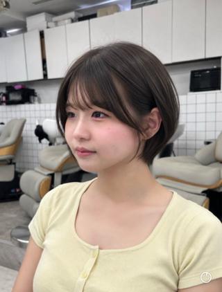 ショート 韓国ヘア🇰🇷／ 艶カラー鈴木萌愛🩶のヘアスタイル