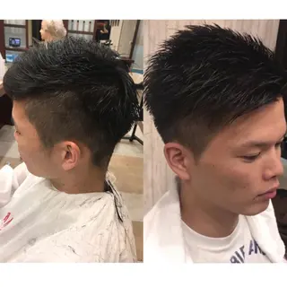 ショート メンズ メンズ縮毛矯正 細谷碧海のヘアスタイル