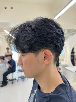 ショート パーマ メンズ 横浜/レイヤー/ カネコのヘアスタイル