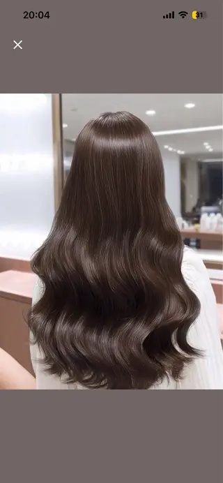 ロング パーマ 韓国×艶ハイトーンが かわいい✨️リオ🍒のヘアスタイル