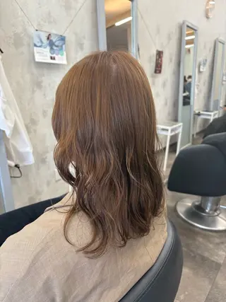 ロング カラー 藤田 麗安のヘアスタイル
