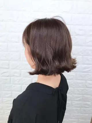 ミディアム カラー 髪質改善縮毛矯正 美容師✂️山崎竜二のヘアスタイル