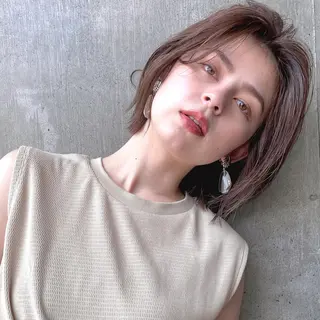 ショート カラー パーマ ヘアアレンジ 【ダメージレス施術】 【透明感】北村 拓也のヘアスタイル