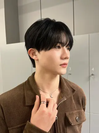 メンズ アイブロウ アイカ🐺 メンズ韓国ヘアのヘアスタイル