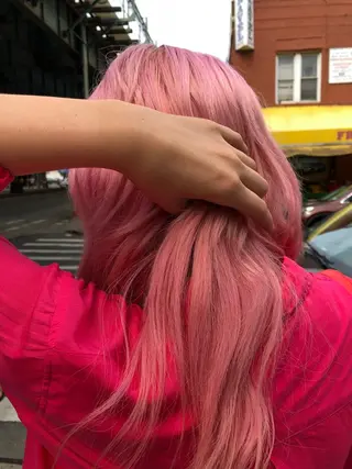 ロング カラー ヘアアレンジ ボブパーマコテ巻き風 パーマNo1深江秀平のヘアスタイル