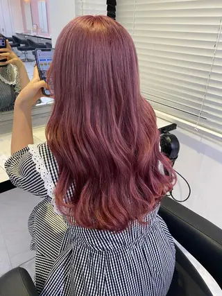 セミロング カラー レイヤーダブルカラー KYONのヘアスタイル