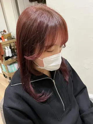 セミロング カラー メンズ キッズ Seira 札幌メンズサロンのヘアスタイル