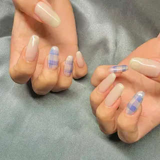 ロング カラー パーマ ヘアアレンジ メンズ キッズ ネイル マツエク・マツパ アイブロウ el. by Aoのネイルデザイン