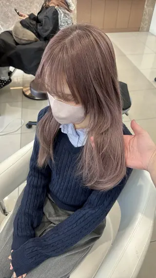 カラー 平岡蒼偲 /ツヤカラー髪質改善のヘアスタイル