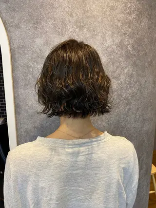 ショート 大人レイヤー/柔らか グレージュ/川緑一吹のヘアスタイル