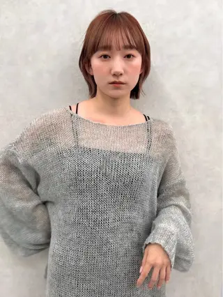 カラー ♻️ブリーチなし カラー♻️のヘアスタイル
