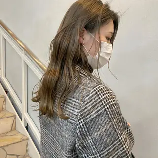 ロング カラー ウルフカット 811 大阪梅田 ウルフのヘアスタイル