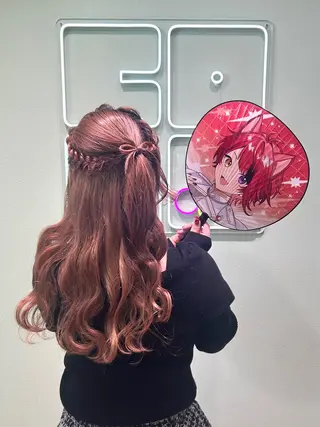 ヘアアレンジ 💖韓国カラー エクステmikotoのヘアスタイル