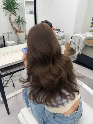 ロング なつき🎀韓国ヘア /透明感カラーのヘアスタイル