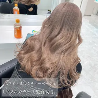 セミロング カラー ヘアアレンジ 髪質改善/美髪矯正 艶髪/Takutoのヘアスタイル