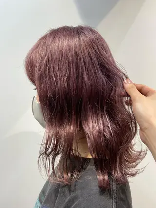 セミロング カラー ヘアアレンジ 髪質改善 永田零亜のヘアスタイル