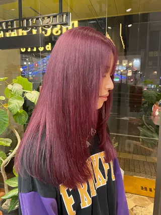 セミロング カラー ボブパーマ🧸 /YUNAのヘアスタイル