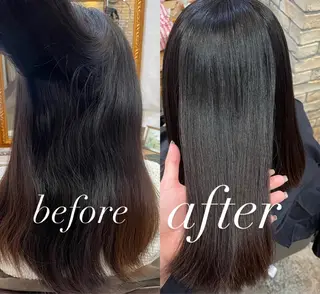 ミディアム 髪質改善矯正特化 🇰🇷amiruのヘアスタイル