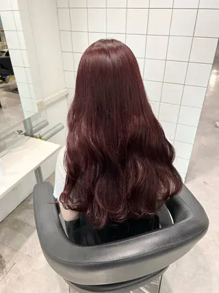 カラー 暖色✖️韓国ヘア 🥀SAHO🥀のヘアスタイル