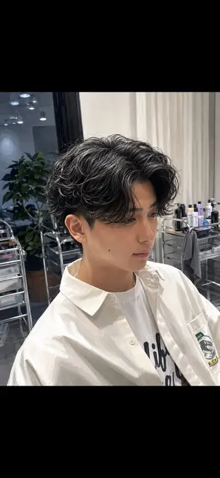 ショート パーマ メンズ 似合わせパーマ🔥 河浪 大智のヘアスタイル