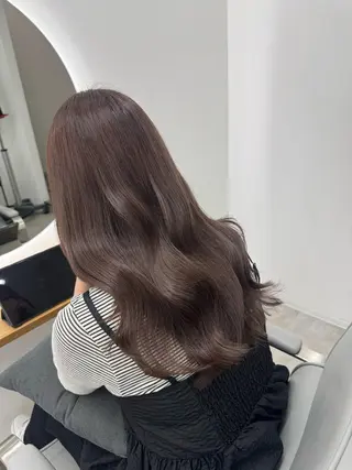 ロング レイヤーカット ベージュ/KANAのヘアスタイル