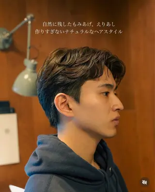 パーマ メンズ メンズショート タチカワユウキのヘアスタイル