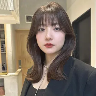 ミディアム レイヤー・カット モデル・こうたのヘアスタイル