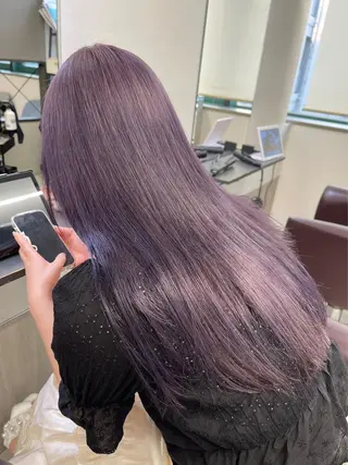 セミロング カラー 🎀透明感 カラーHiROEのヘアスタイル