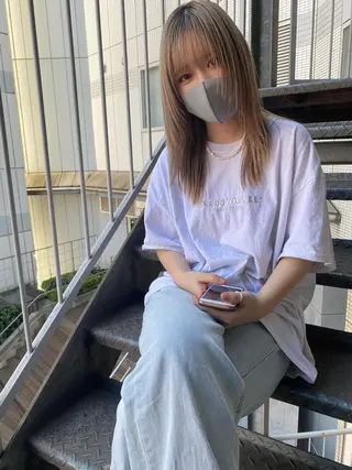 セミロング 武内 凌　TELAHAIRのヘアスタイル