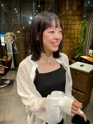ミディアム MINXginza タイラミユネのヘアスタイル