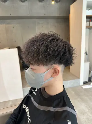 パーマ メンズ 梅田中崎町メンズ 美容師ユースケのヘアスタイル