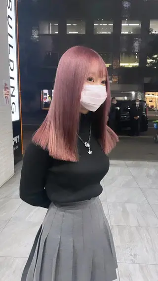 ロング カラー 名古屋ハイトーン/ 🐶ブリーチ専門店のヘアスタイル