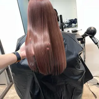 ロング カラー 【渋谷で人気】艶髪× 髪質改善/ツヤカラーのヘアスタイル