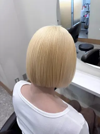 ミディアム カラー 【ハイトーン特化】 🦋森山陽向/大宮のヘアスタイル