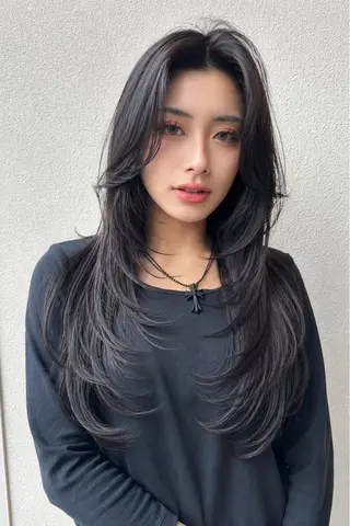 ロング 清水 翔太のヘアスタイル