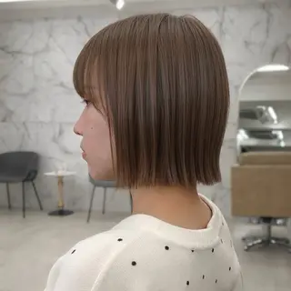 ショート カラー 🪞ボブ特化/顔 まわり🧸mai🎀のヘアスタイル