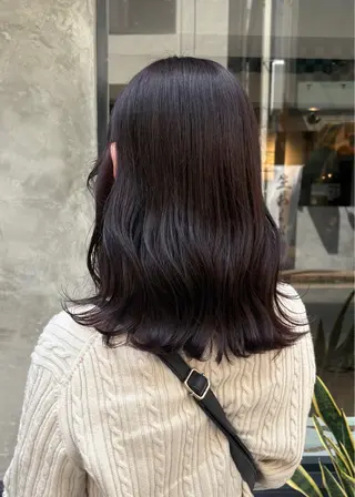 ミディアム カラー しょうのともき ボブ／ブラウンカラーのヘアスタイル