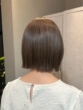 ショート カラー 神戸ボブ✂️ ioe三宮/田 伸佳のヘアスタイル