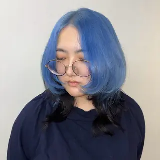 セミロング カラー Ren. 🦋デザインカラーのヘアスタイル