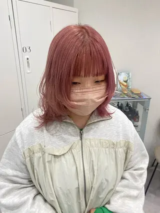 ミディアム カラー ヘアアレンジ ボブ /ニュアンス/ satomi🧸💖のヘアスタイル
