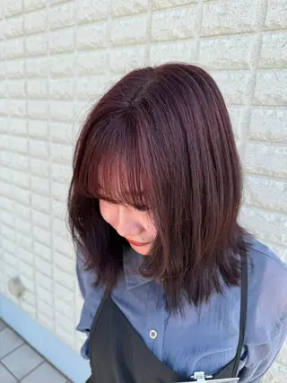 ミディアム カラー 大塚 しおりのヘアスタイル