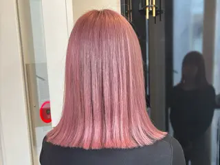 セミロング カラー ヘアカラー&縮毛矯正 STAR☆RIVERのヘアスタイル