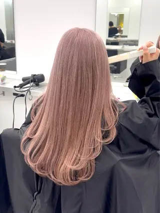 ロング カラー ピンク🎀/ベージ ュ🧸🥞/ユウキのヘアスタイル
