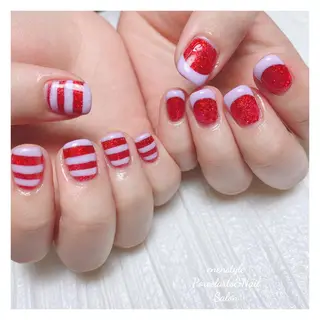 ミディアム ネイル 🐾enen style 🐾のネイルデザイン